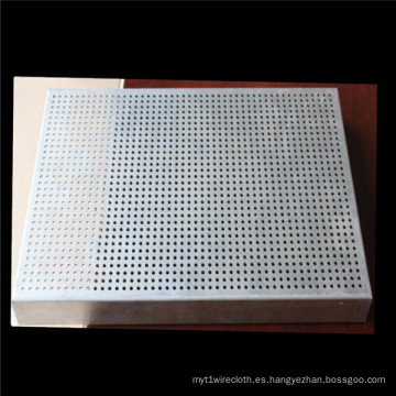 Placa de absorción acústica de malla y malla metálica perforada